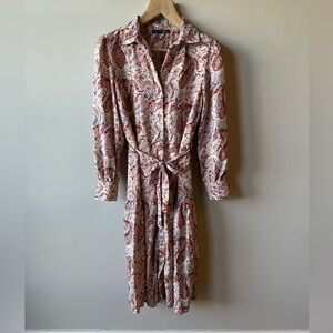 Black Tape Shirt Waist Dress